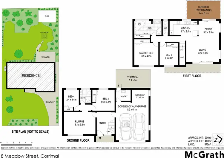 Floorplan of Homely house listing, 8 Meadow Street, Corrimal NSW 2518