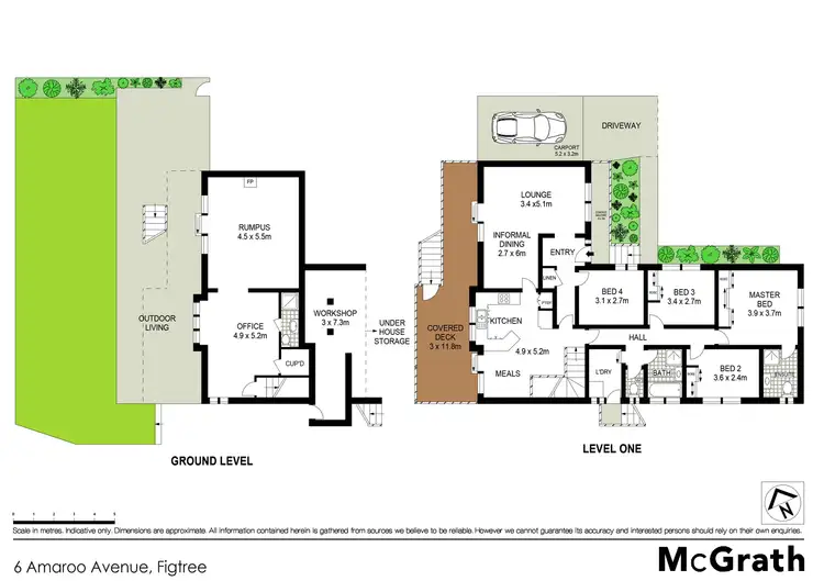 Floorplan of Homely house listing, 6 Amaroo Avenue, Figtree NSW 2525