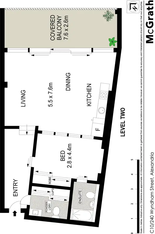 Floorplan of Homely apartment listing, C10/240 Wyndham Street, Alexandria NSW 2015