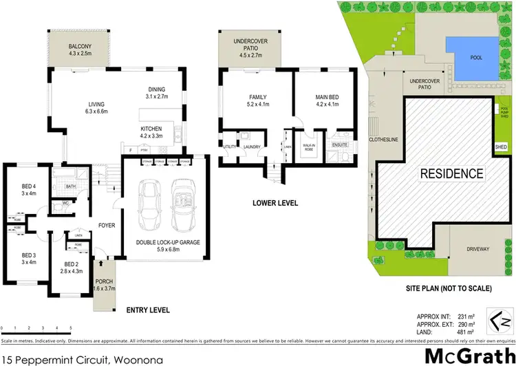 Floorplan of Homely house listing, 15 Peppermint Circuit, Woonona NSW 2517