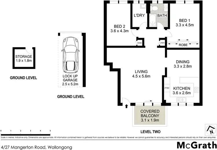Floorplan of Homely apartment listing, 4/27 Mangerton Road, Wollongong NSW 2500
