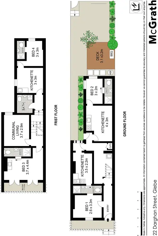 Floorplan of Homely house listing, 22 Darghan Street, Glebe NSW 2037