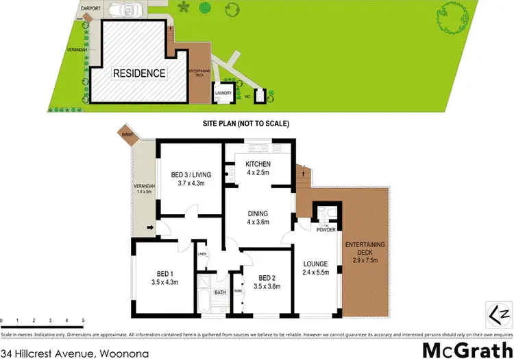 Floorplan of Homely house listing, 34 Hillcrest Avenue, Woonona NSW 2517