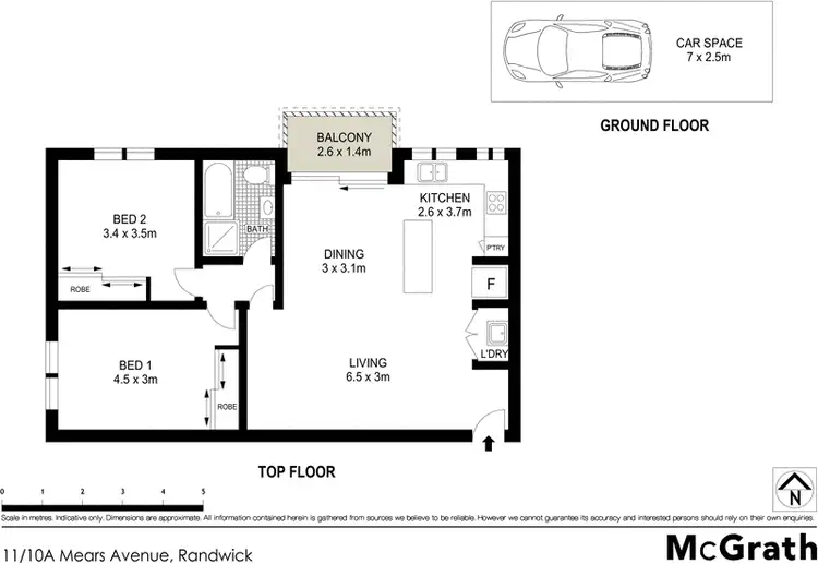 Floorplan of Homely apartment listing, 11/10A Mears Avenue, Randwick NSW 2031
