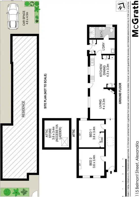 Floorplan of Homely house listing, 115 Belmont Street, Alexandria NSW 2015