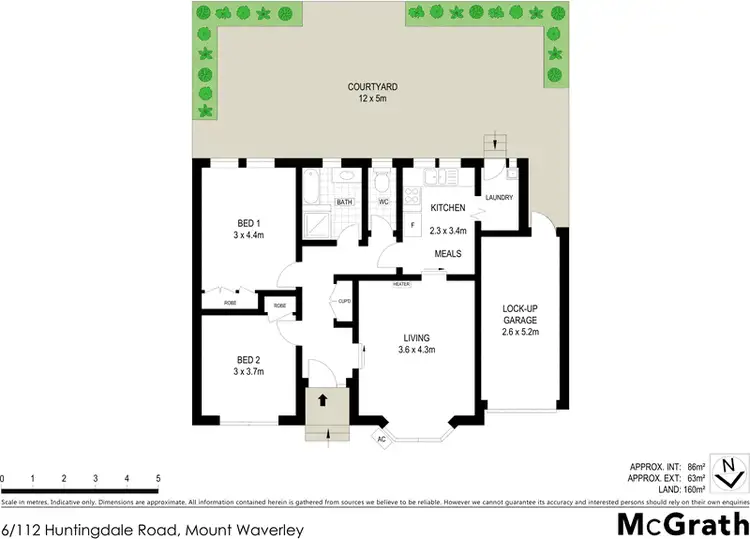 Floorplan of Homely townhouse listing, 6/112 Huntingdale Road, Mount Waverley VIC 3149