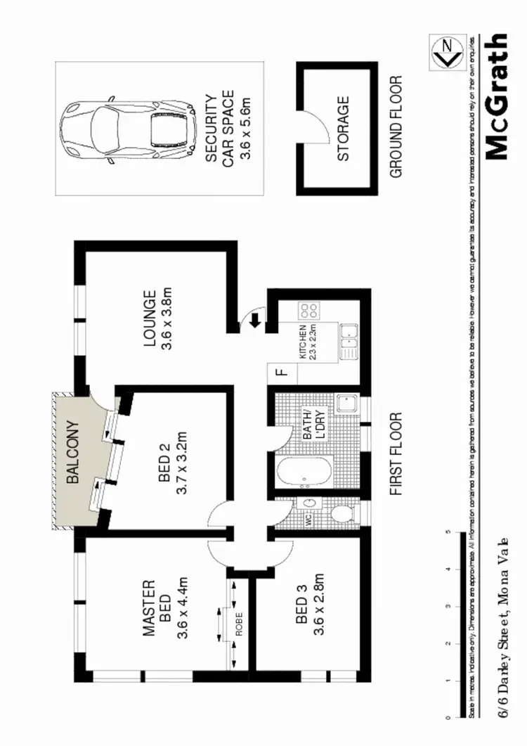 Floorplan of Homely apartment listing, 6/6 Darley Street, Mona Vale NSW 2103