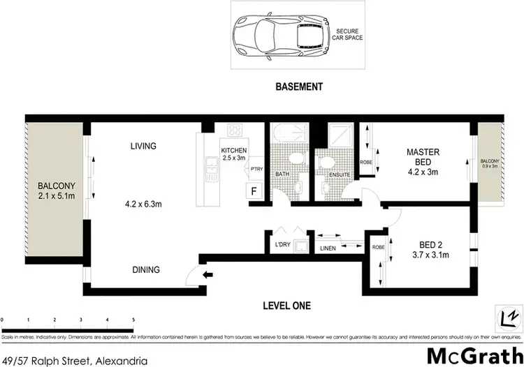 Floorplan of Homely apartment listing, 49/57 Ralph Street, Alexandria NSW 2015