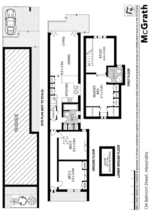 Floorplan of Homely house listing, 134 Belmont Street, Alexandria NSW 2015