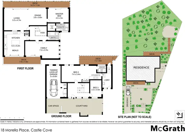 Floorplan of Homely house listing, 18 Morella Place, Castle Cove NSW 2069