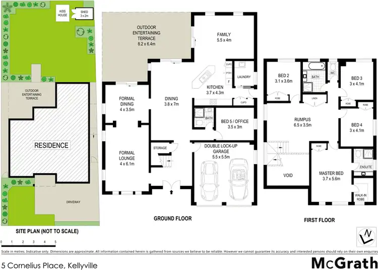 Floorplan of Homely house listing, 5 Cornelius Place, Kellyville NSW 2155