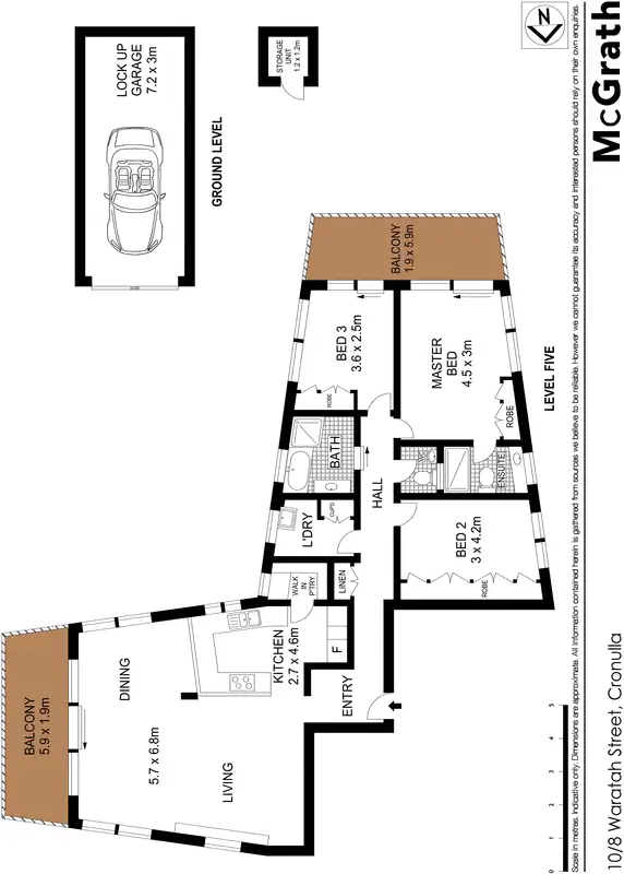 Floorplan of Homely apartment listing, 10/8 Waratah Street, Cronulla NSW 2230