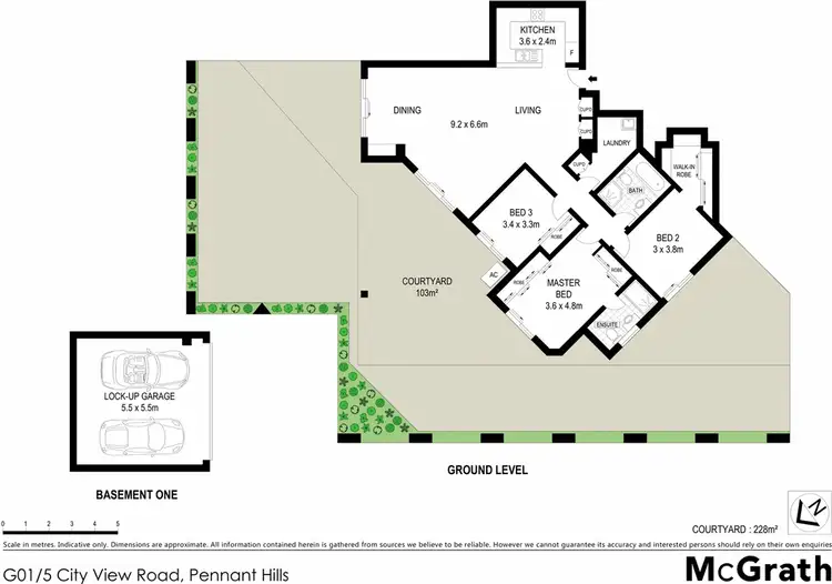 Floorplan of Homely apartment listing, G01/5 City View Road, Pennant Hills NSW 2120