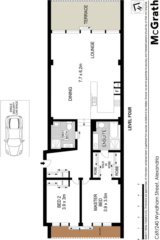 Floorplan of Homely apartment listing, C69/240 Wyndham Street, Alexandria NSW 2015