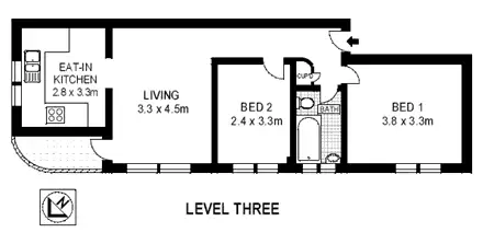 Floorplan of Homely apartment listing, 10/71 Curlewis Street, Bondi Beach NSW 2026