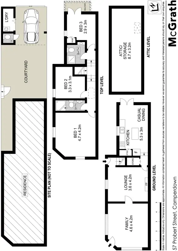 Floorplan of Homely house listing, 57 Probert Street, Camperdown NSW 2050
