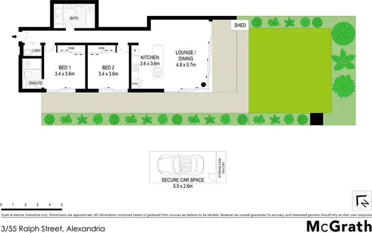 Floorplan of Homely apartment listing, 3/55 Ralph Street, Alexandria NSW 2015