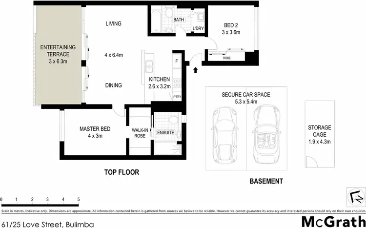 Floorplan of Homely apartment listing, 61/25 Love Street, Bulimba QLD 4171