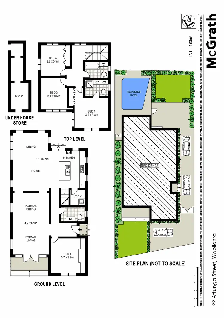 Floorplan of Homely house listing, 22 Attunga Street, Woollahra NSW 2025