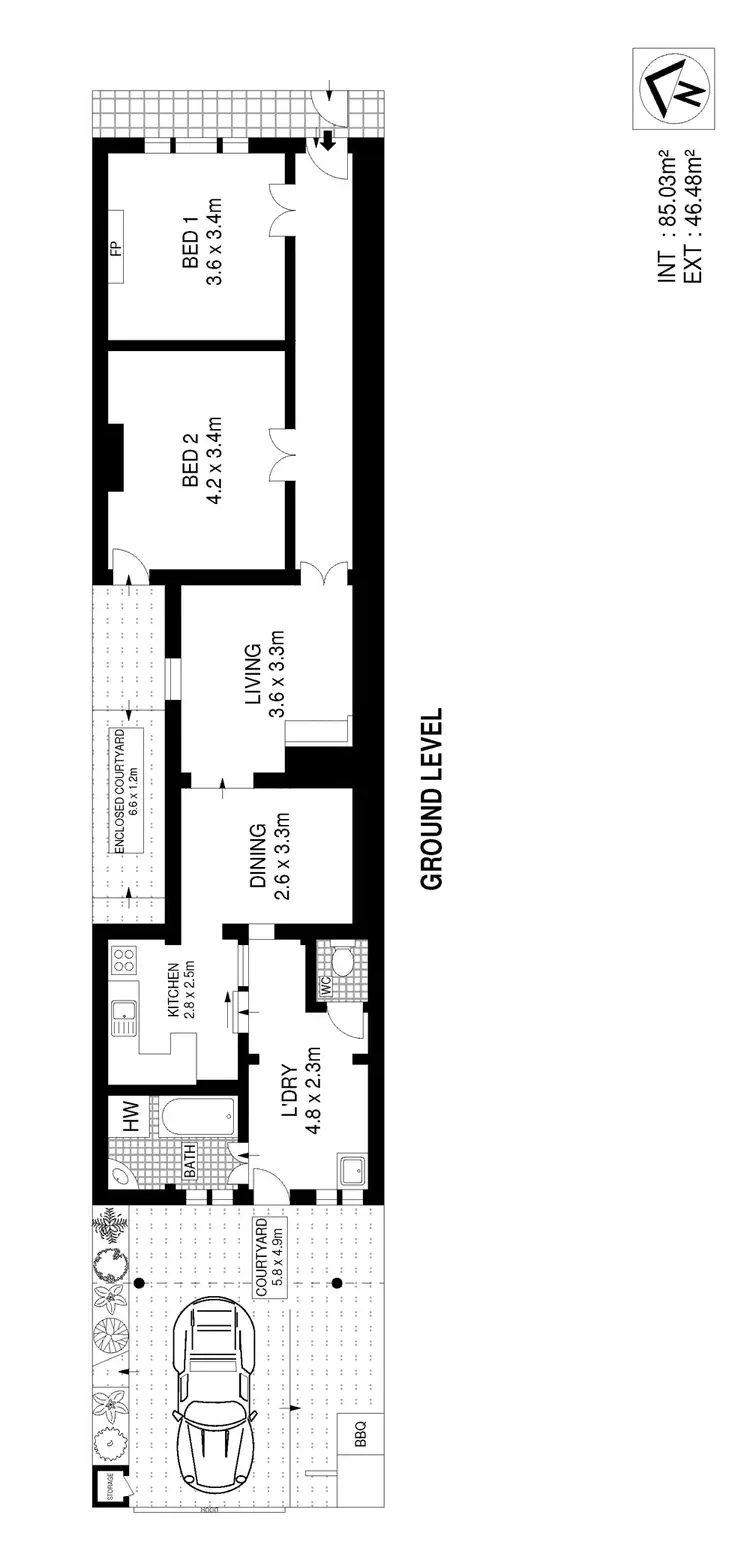 Floorplan of Homely house listing, 81 Gerard Street, Alexandria NSW 2015
