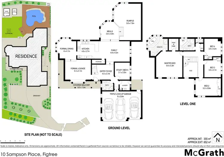 Floorplan of Homely house listing, 10 Sampson Place, Figtree NSW 2525