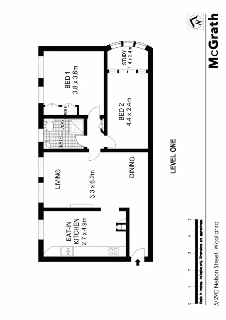 Floorplan of Homely apartment listing, 5/29C Nelson Street, Woollahra NSW 2025