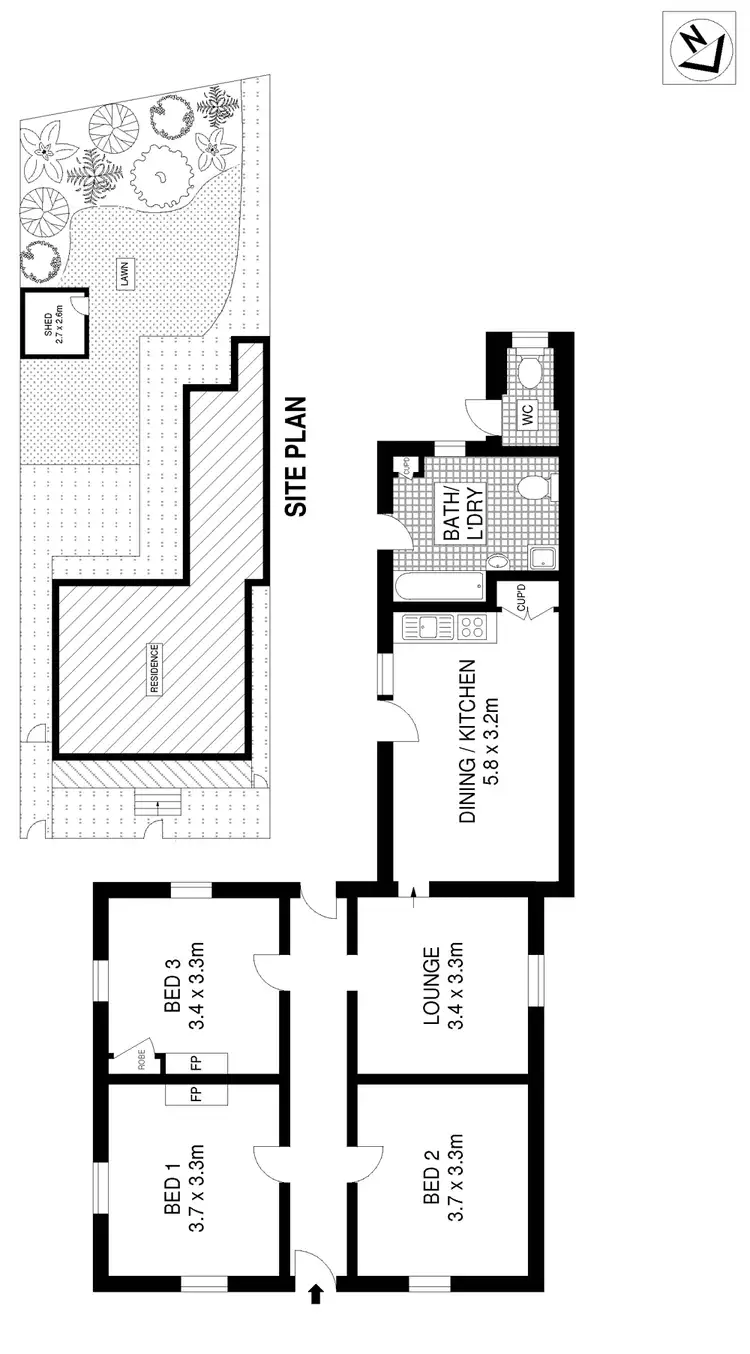 Floorplan of Homely house listing, 19 Devine Street, Erskineville NSW 2043