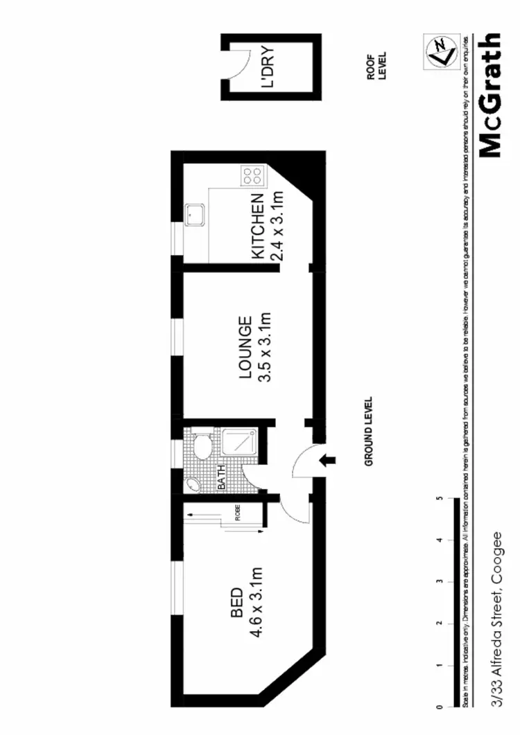 Floorplan of Homely apartment listing, 3/33 Alfreda Street, Coogee NSW 2034
