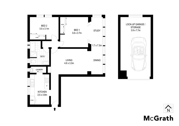 Floorplan of Homely apartment listing, 3/241 Clovelly Road, Clovelly NSW 2031