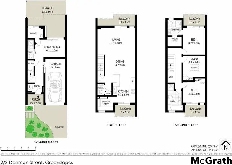Floorplan of Homely townhouse listing, 3 Denman Street, Greenslopes QLD 4120