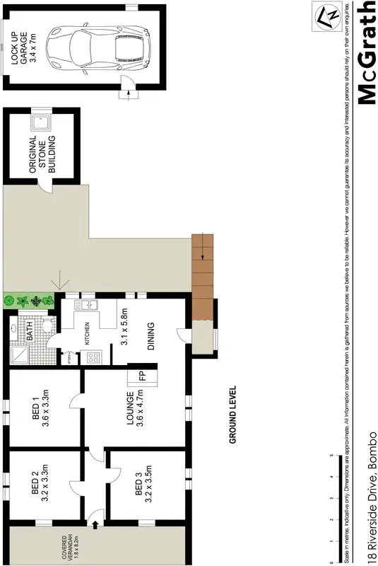 Floorplan of Homely house listing, 18 Riverside Drive, Bombo NSW 2533