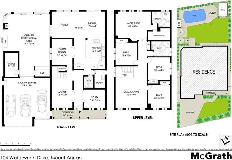 Floorplan of Homely house listing, 104 Waterworth Drive, Mount Annan NSW 2567