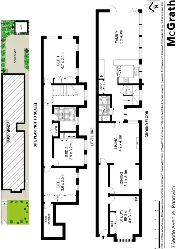 Floorplan of Homely house listing, 3 Searle Avenue, Randwick NSW 2031