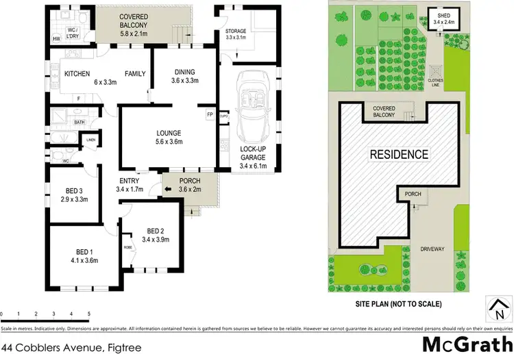 Floorplan of Homely house listing, 44 Cobblers Avenue, Figtree NSW 2525