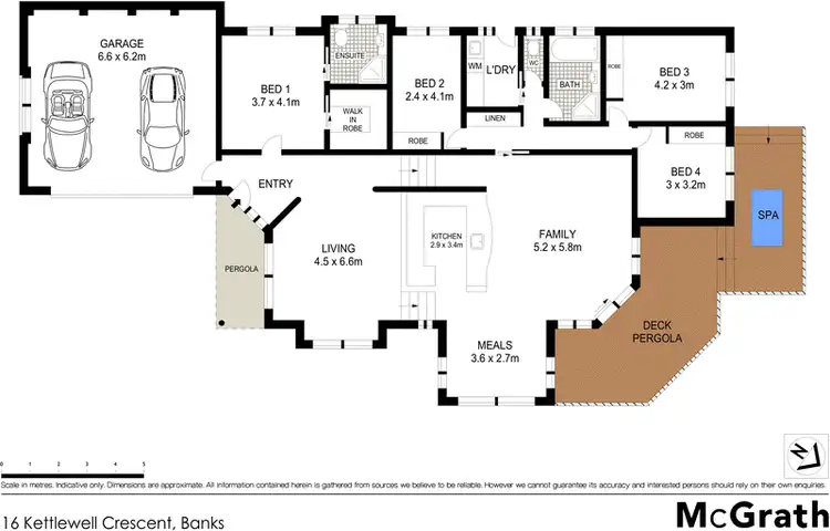 Floorplan of Homely house listing, 16 Kettlewell Crescent, Banks ACT 2906