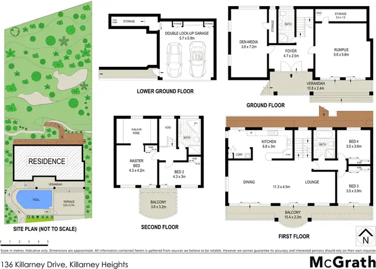 Floorplan of Homely house listing, 136 Killarney Drive, Killarney Heights NSW 2087