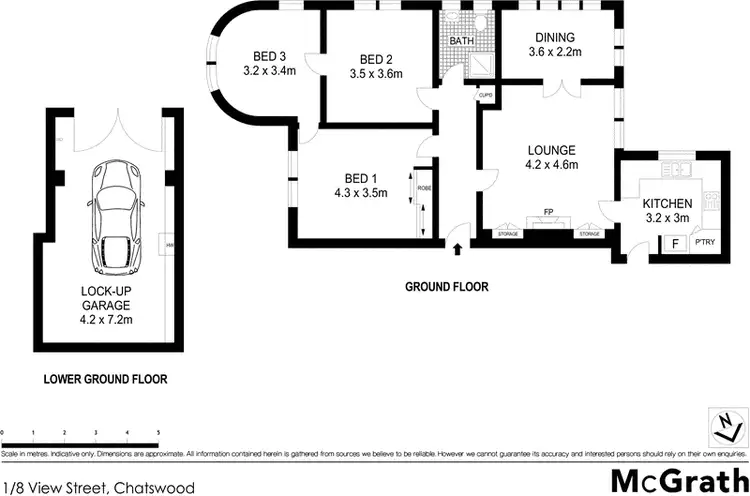 Floorplan of Homely apartment listing, 1/8 View Street, Chatswood NSW 2067