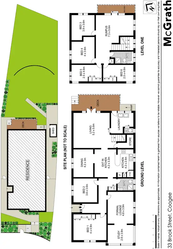 Floorplan of Homely house listing, 33 Brook Street, Coogee NSW 2034