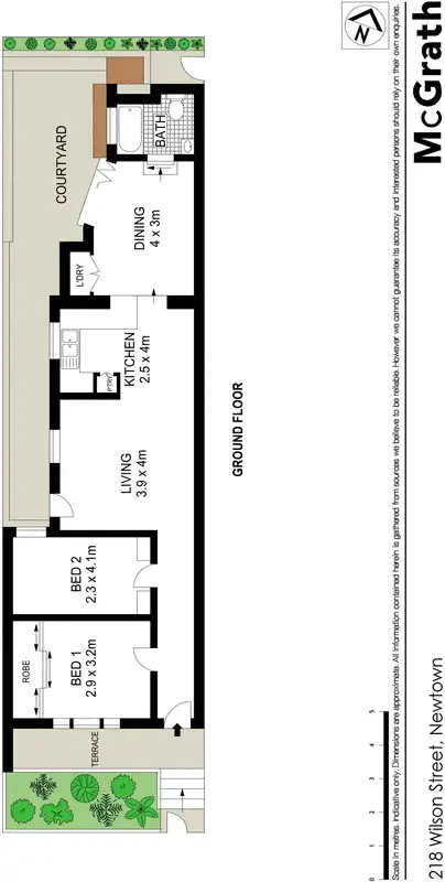 Floorplan of Homely house listing, 218 Wilson Street, Newtown NSW 2042