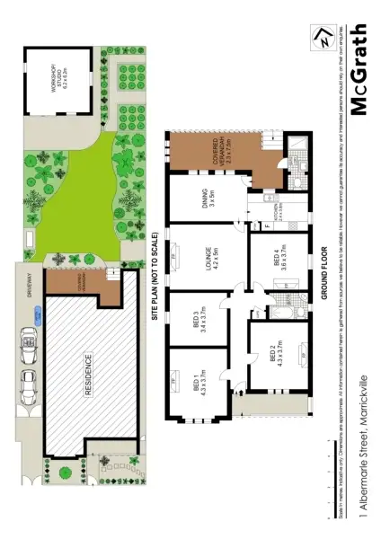 Floorplan of Homely house listing, 1 Albermarle Street, Marrickville NSW 2204