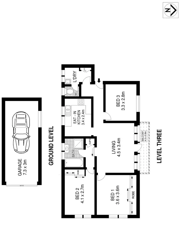 Floorplan of Homely apartment listing, 5/76 Mount Street, Coogee NSW 2034