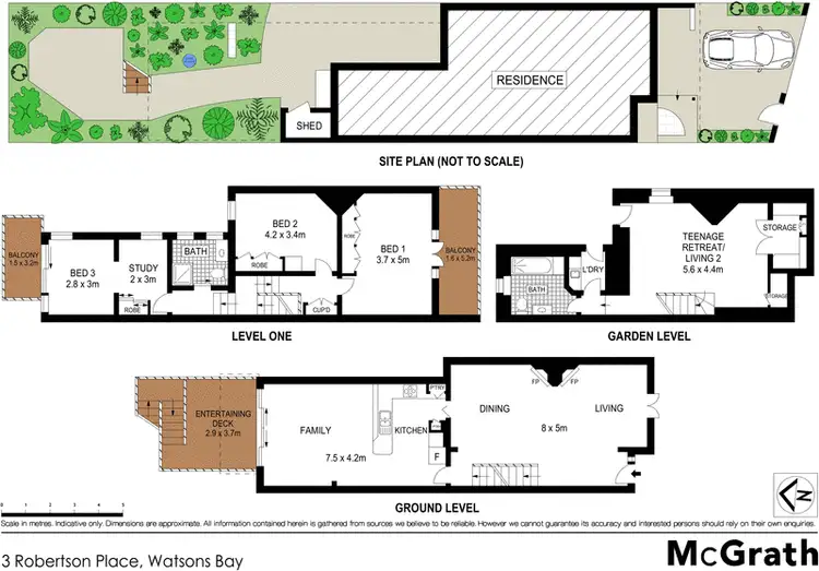 Floorplan of Homely house listing, 3 Robertson Place, Watsons Bay NSW 2030