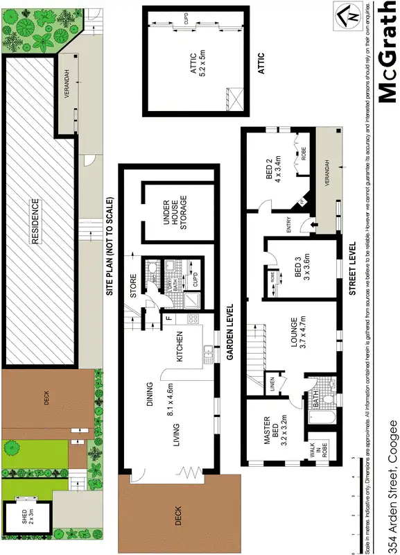 Floorplan of Homely house listing, 354 Arden Street, Coogee NSW 2034