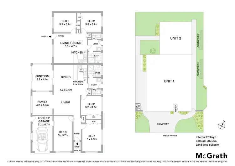 Floorplan of Homely semi-detached listing, 7 Walker Avenue, Palm Beach QLD 4221
