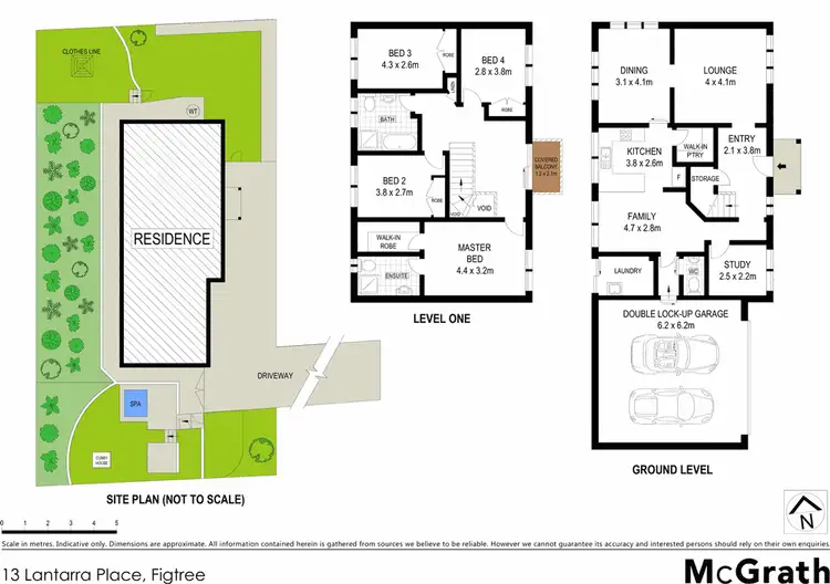 Floorplan of Homely house listing, 13 Lantarra Place, Figtree NSW 2525