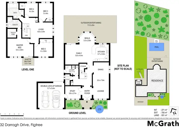 Floorplan of Homely house listing, 32 Darragh Drive, Figtree NSW 2525
