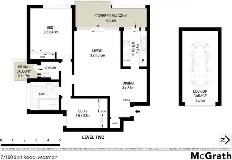 Floorplan of Homely apartment listing, 7/180 Spit Road, Mosman NSW 2088