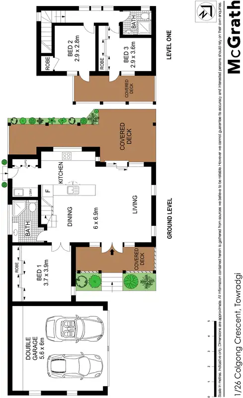 Floorplan of Homely house listing, 1/26 Colgong Crescent, Towradgi NSW 2518