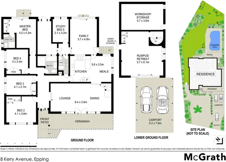 Floorplan of Homely house listing, 8 Kerry Avenue, Epping NSW 2121