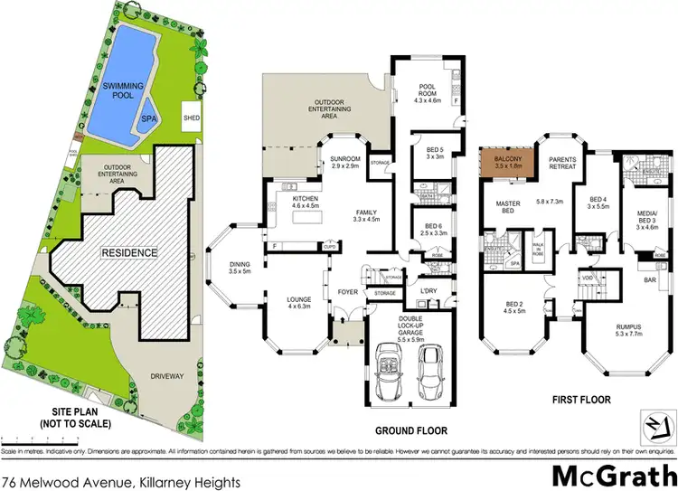Floorplan of Homely house listing, 76 Melwood Avenue, Killarney Heights NSW 2087